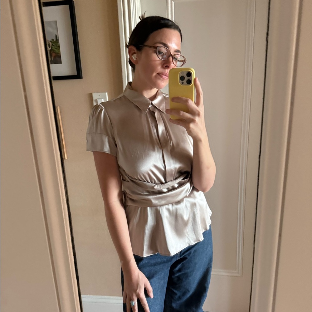 NWT BCBG Silk Blouse - Picture 2 of 6